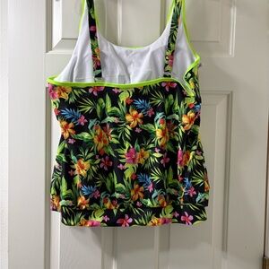 Floral Tropical Tank Top swimming suit top no bottoms